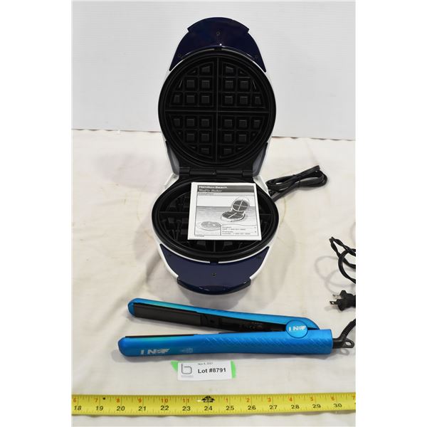 Waffle Maker & Hair Straightener