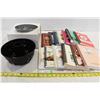 Image 1 : Assorted Cookbooks & Angel Food Cake Pan