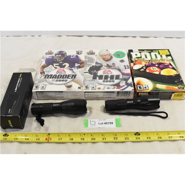 Early 2000’s PC Games, Tactical Flashlights- Not Working