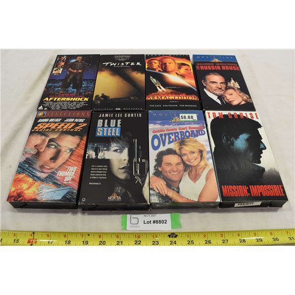 Assorted Action Movie VHS Tapes