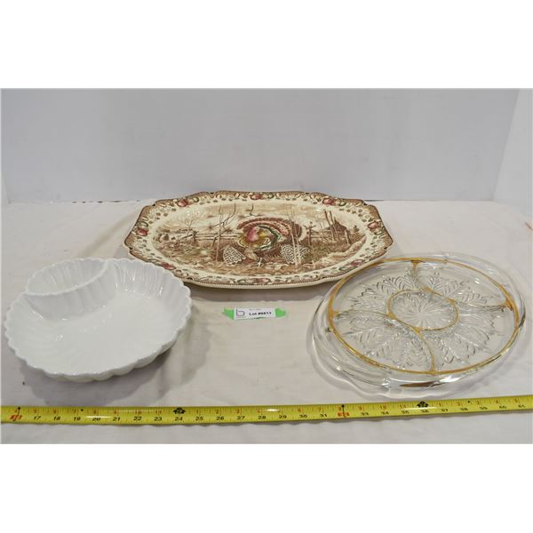 Turkey Tray, 2 Serving Trays