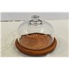 Image 3 : Serving Tray & Glass Covered Wooden Tray