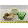 Image 1 : 2 Glass Serving Bowls & Handmade Jar