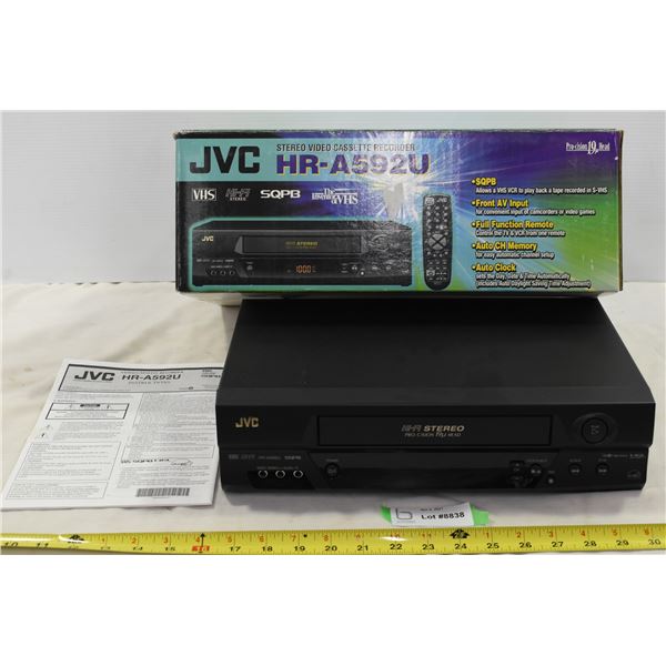 JVC VHS Recorder – Missing Remote, Working