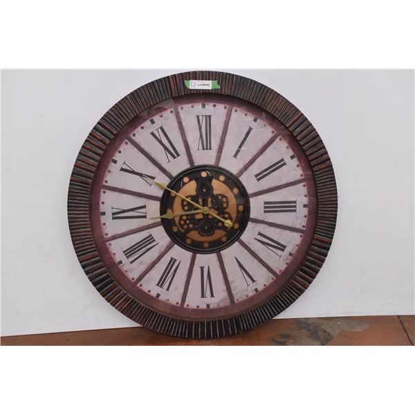 Steampunk Style Clock – 34” Diameter