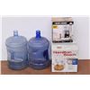 Image 1 : *Like New Coffee Pot, Stand/ Hand Mixer, Water Jugs