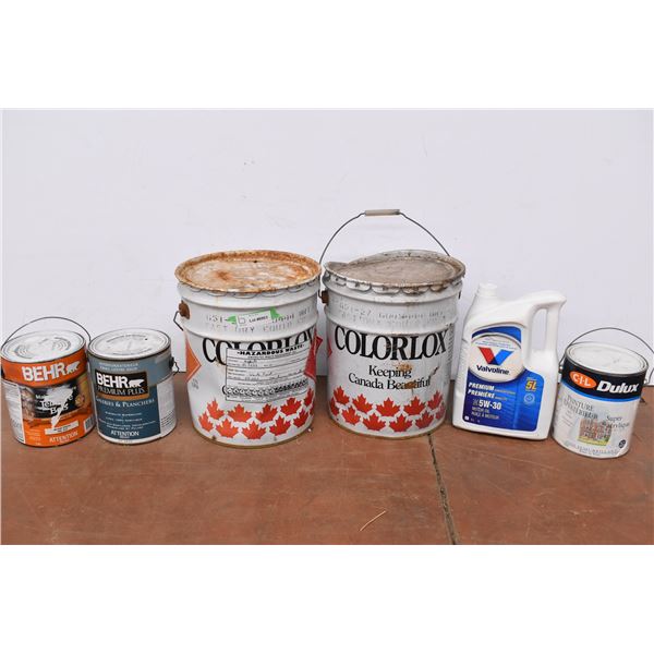 *Half Full Paint Cans – Hazardous Waste Can