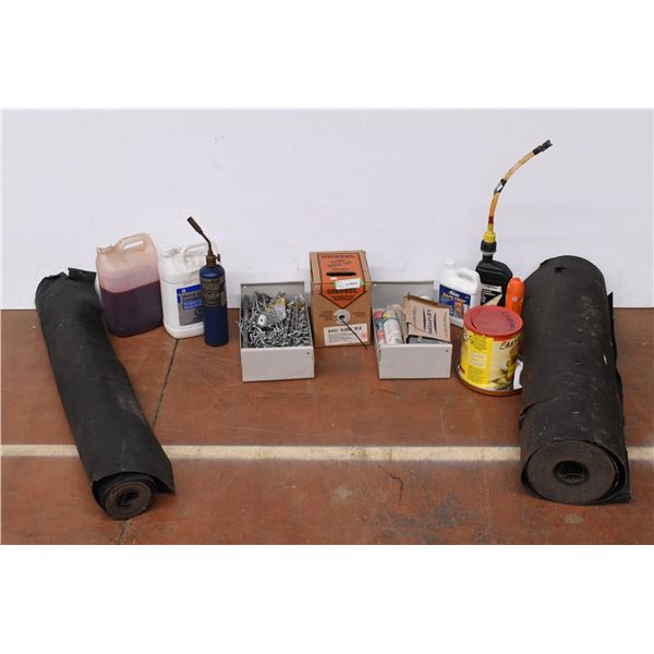 *Roof Wrap, Misc. Building Supplies, Torch, Misc.