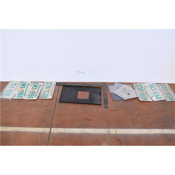 *Licence Plates, Square, Misc. Metal Plates
