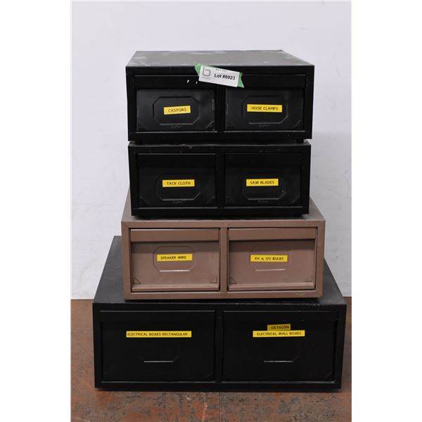 *Metal Garage Drawers w/ Supplies Inside