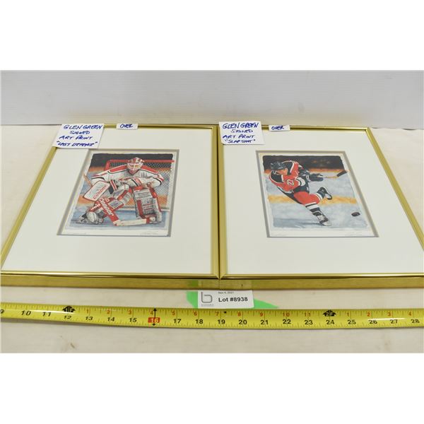 Glen Green Signed Hockey Paintings