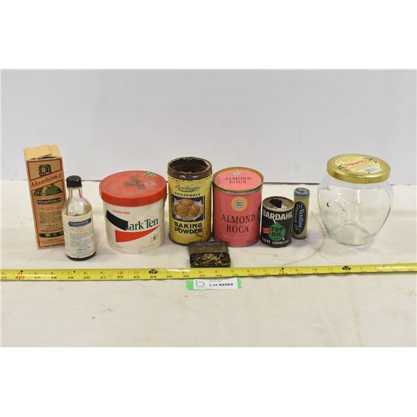 Assorted Vintage Tins & Jars