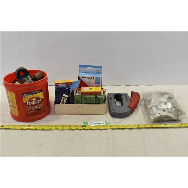 Hole Cutting Drill Bits. Stapler w/ Staples