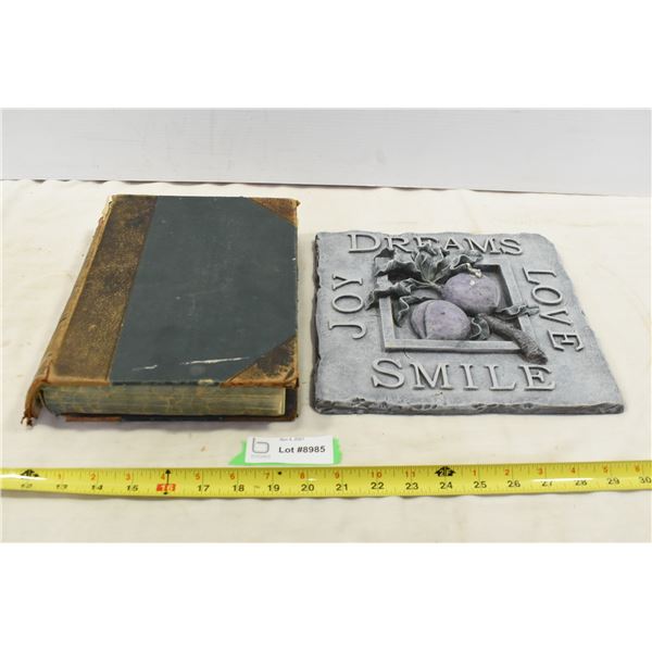 The Story of Manitoba Antique Book & Plaster Sign