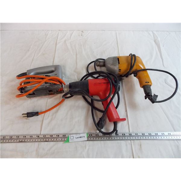 Jigsaw, Electric Drill, Heatgun (all working)