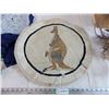 Image 4 : Wool stitched souvenier, bird ornament thermometer, misc household