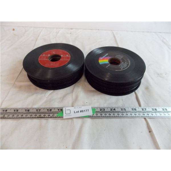 apporx 50x small records (45rpm)