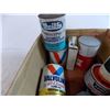Image 6 : Full Shell Oil Can X-100, Full Valvoline oil can , misc cans