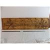 Image 1 : *Long Wood Etched Wall Hanging Art Piece (live in the moment by the good sign company) - 44"x11" 0.7