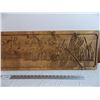 Image 3 : *Long Wood Etched Wall Hanging Art Piece (live in the moment by the good sign company) - 44"x11" 0.7