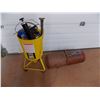 Image 2 : Powerfist sandblast wheeled bucket filled with tools, and old air tank