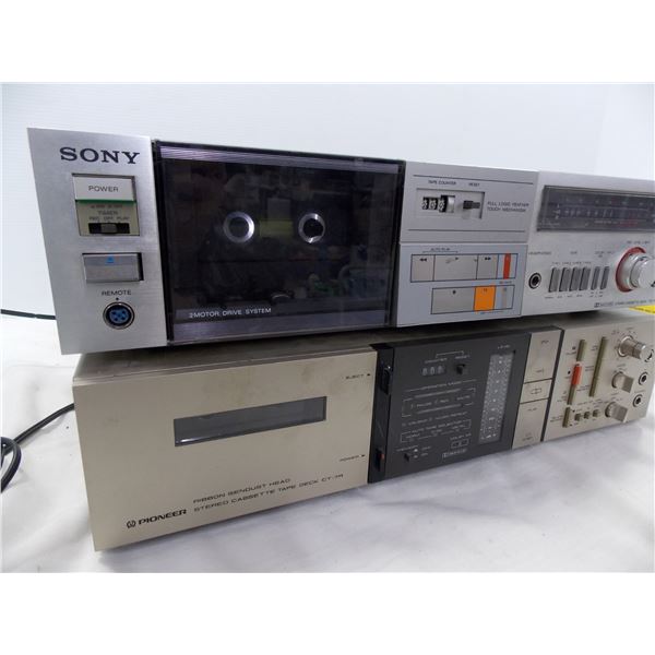 Sony TC-FX4 + Pioneer CT-7R - Vintage Casette Deck Players (both