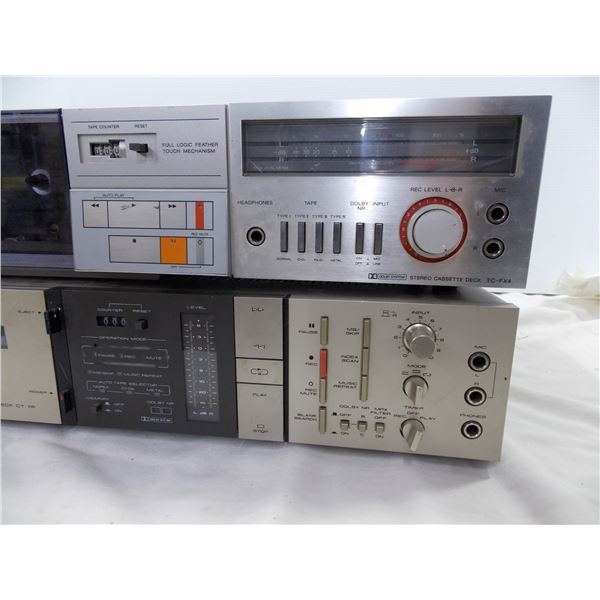 Sony TC-FX4 + Pioneer CT-7R - Vintage Casette Deck Players (both