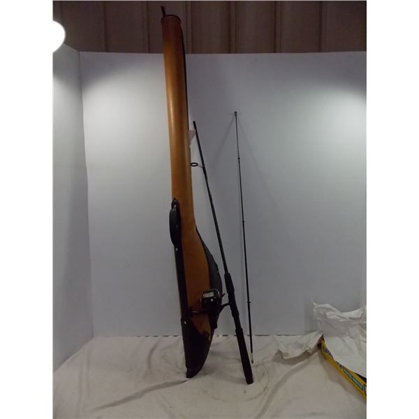 Shimano FX-2000 Fishing Reel + Shimano Rod - inside Bush Master Carrty case