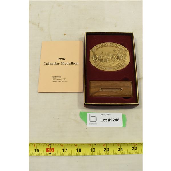 John Deere Calendar Medallion