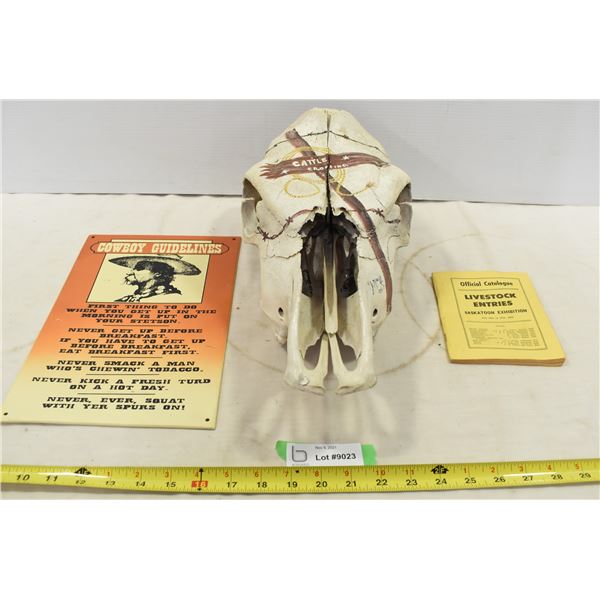 Cowboy Sign & Field Art