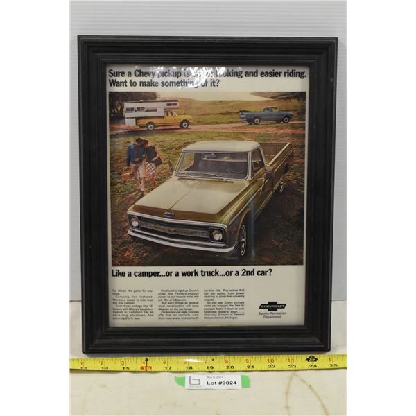 Chevrolet Poster in Frame