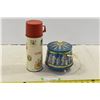 Image 1 : Vintage Thermos & Decorative Tin