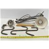 Image 1 : *Desk Clamp Lamp, Metal Hooks, Hammer Handles & Misc.