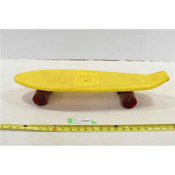 Yellow Mini Plastic Longboard
