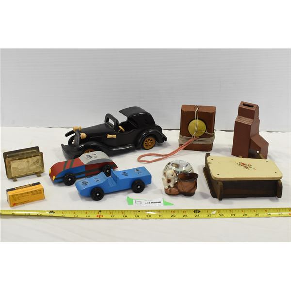 Wooden Cars, Misc. Items.