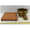 Image 1 : *Paper cutter, Brass planter and Brass oil can