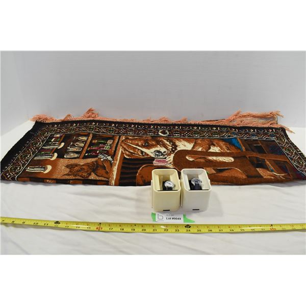 Decorative Blanket & Timex Watches