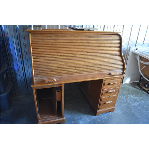 Vintage Rolling Topped Work Desk