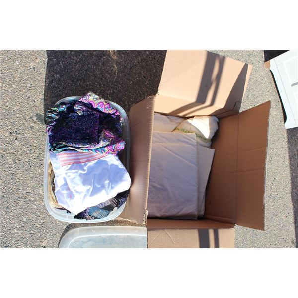 box with fabric + clothes -50/50