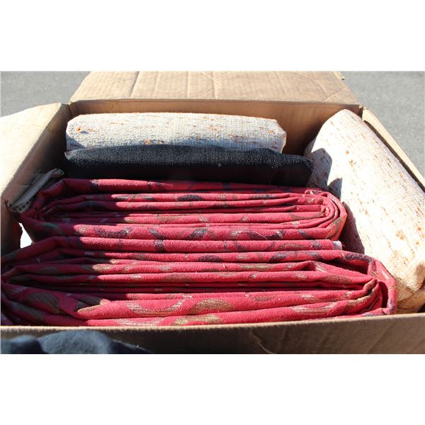 Box of quilting fabric