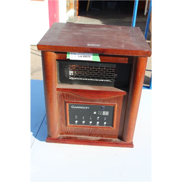 small wooden space heater - Garrison brand