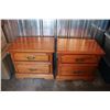 Image 1 : (2) two Drawer end tables