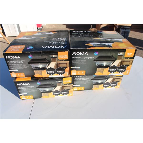 4x boxes of NOMA Solar Post Light Caps (new in box)