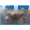 Image 1 : Dining room table with 4 chairs + center leaf