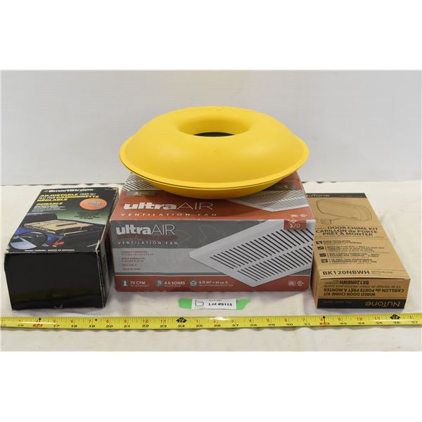 Bathroom Ventilator, Truck Bed Net, Door Chime