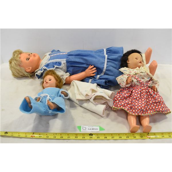 3 Foot Doll & 2 Smaller Dolls