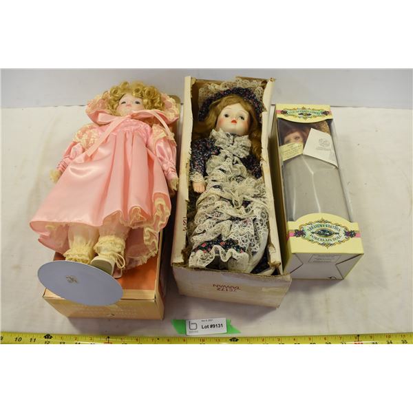 3 Large Collectors Dolls