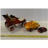 Image 1 : Jim Bean Buggy Decanter & 2 Tonka Trucks