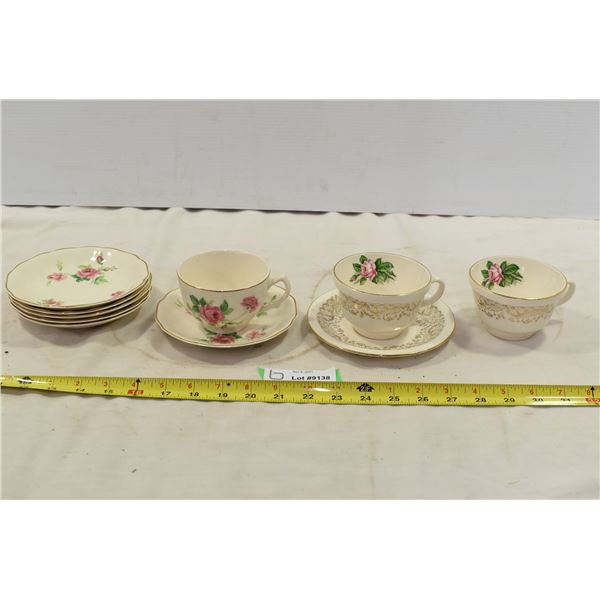 Fine China Cups & Saucers