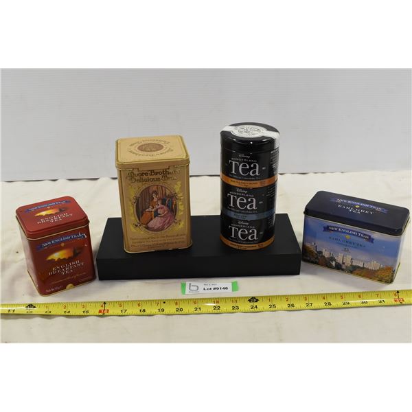 Tea Tins & Floating Shelf